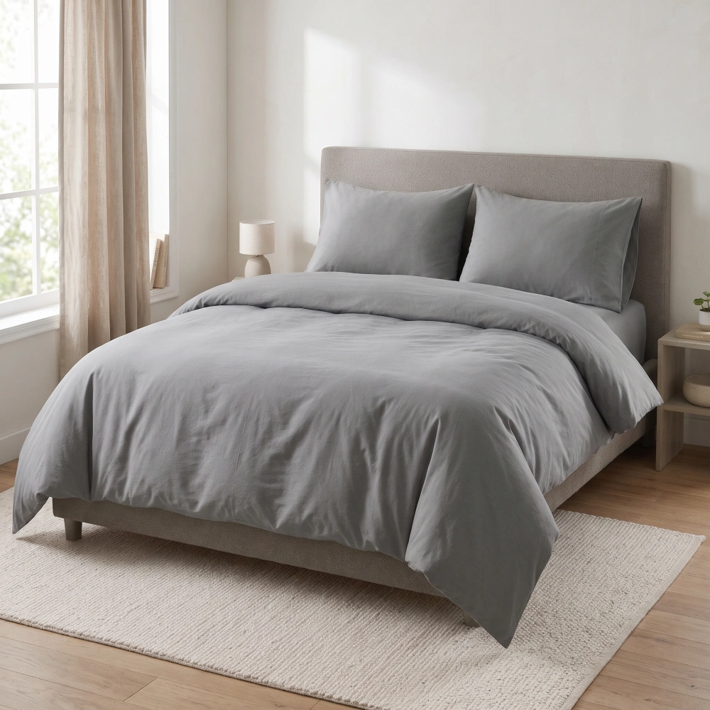 Graphite Whisper Duvet Cover - Photo 3