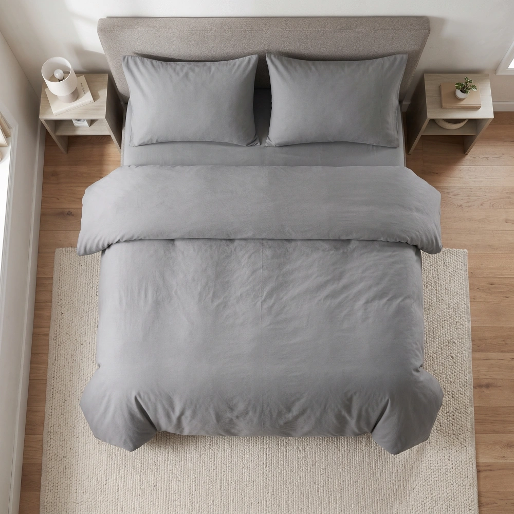 Graphite Whisper Duvet Cover - Photo 4