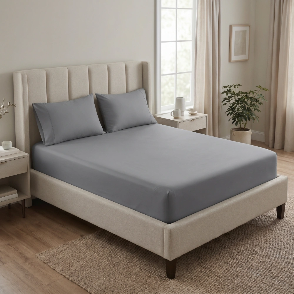 Moonstone Grey Fitted Sheet - Photo 4